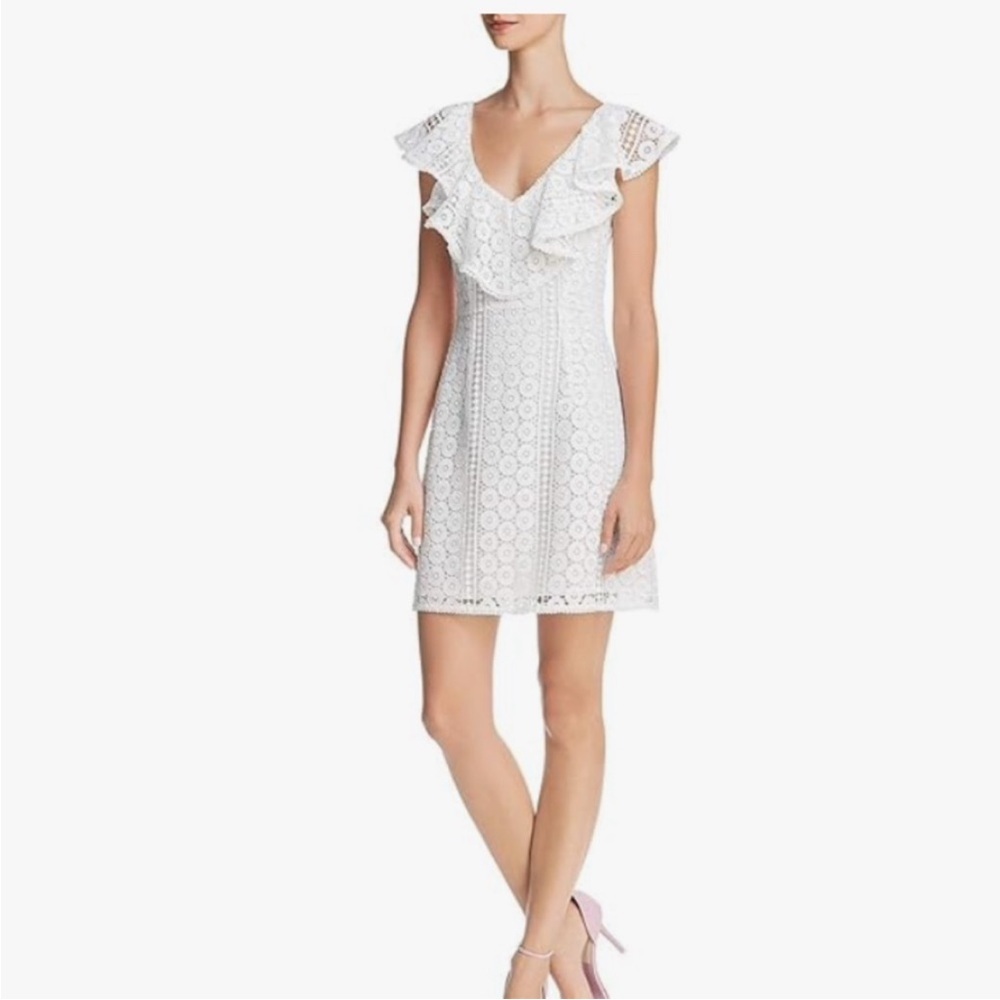 French Connection Elegant White Lace Dress